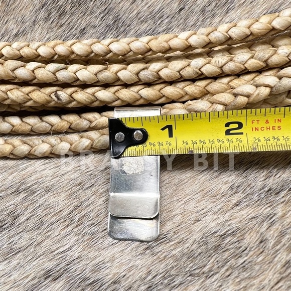 Native American Sterling Silver Turquoise & Coral Money Clip - Picture 4 of 4